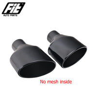 Embouts d'Échappement Ovale Inox 304 Audi A4 A5 A6 Entrée 63 mm