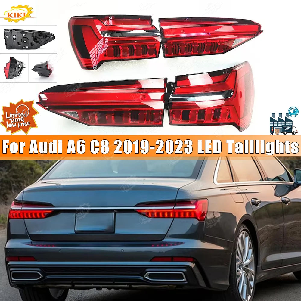 Feux Arrière LED Audi A6 C8 2019-2023 Clignotant Dynamique