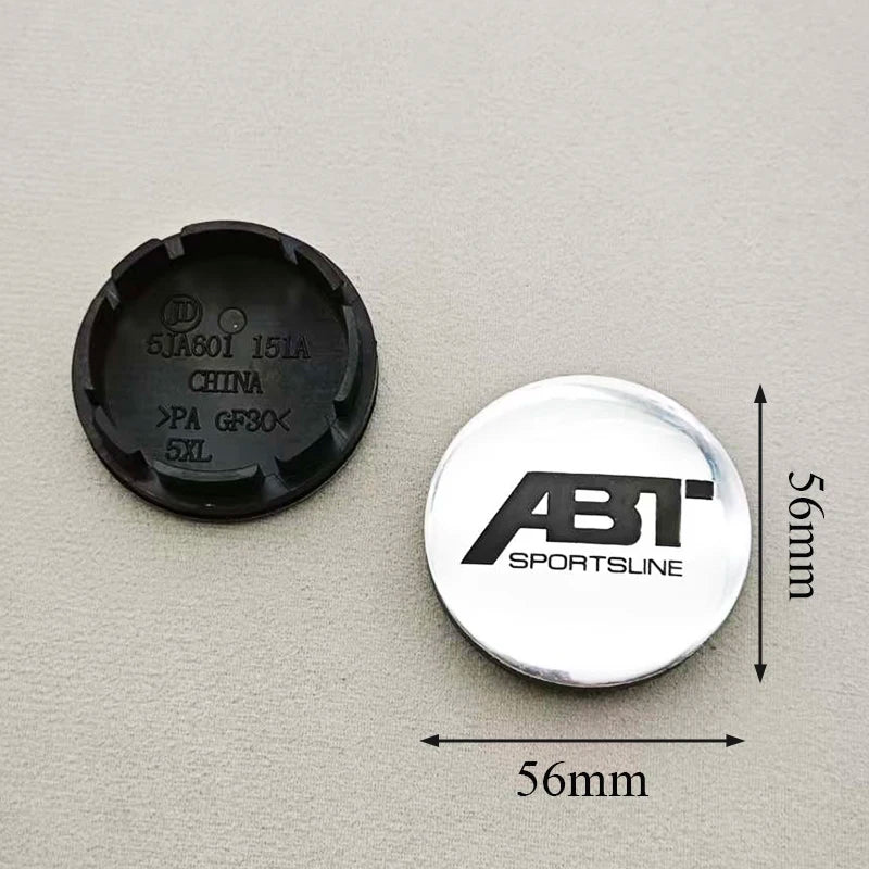 Cache-Moyeux Audi ABT A3 A4 Q5 RS 56mm — gros plan