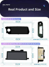 Autoradio Android 14 Lexus IS RC 200 250 300 350 200t 300h 2013-2019 Écran 10,25 Pouces CarPlay