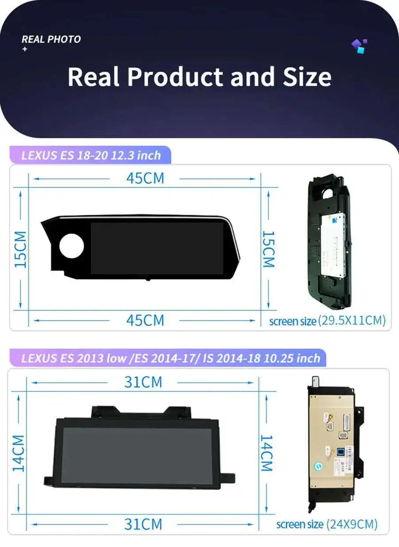 Autoradio Android 14 Lexus IS RC 200 250 300 350 200t 300h 2013-2019 Écran 10,25 Pouces CarPlay