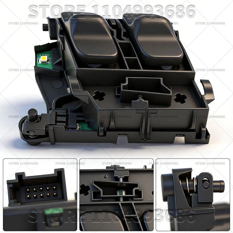 Bouton Lève-Vitre Porsche 911 997 Boxster Cayman 987 — gros plan
