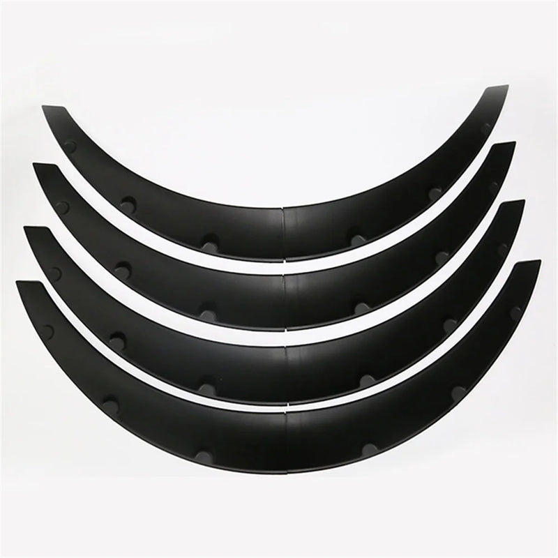 Élargisseurs d'Ailes Universels Voiture Lot de 8 Pièces Noir