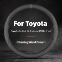 Couvre Volant Toyota Camry, RAV4, Highlander, Avalon, Sienna, Venza en Cuir Nappa Perforé, 8 Coloris