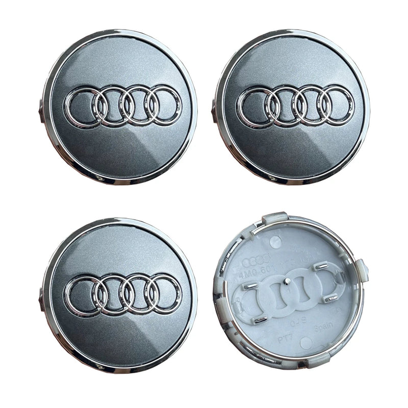 Cache-Moyeux Audi A3 A4 A6 60mm 61mm 68mm 69mm — détail de fixation