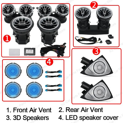 Aérateurs Turbine LED Ambiance Mercedes Classe E W213