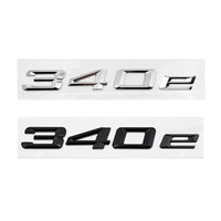 Emblème de Coffre BMW Lettres 316e, 318e, 320e, 330e, 530e, 740e, Noir Brillant ou Argent