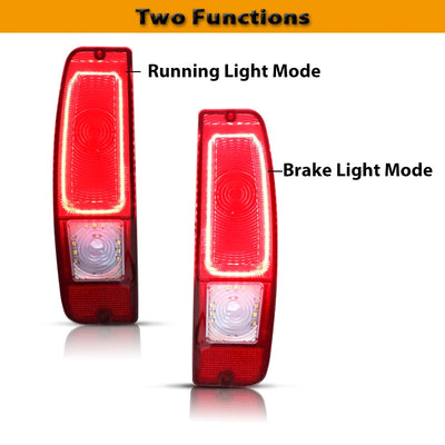 Feux Arrière LED Ford Econoline F100 Bronco Fumé Rouge