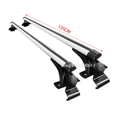 Barres de Toit Universelles Aluminium 125 135 cm Sans Rail