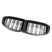 Calandre Avant en Carbone Sec BMW Série 1 F40 2021+ Double Barre Noir Brillant