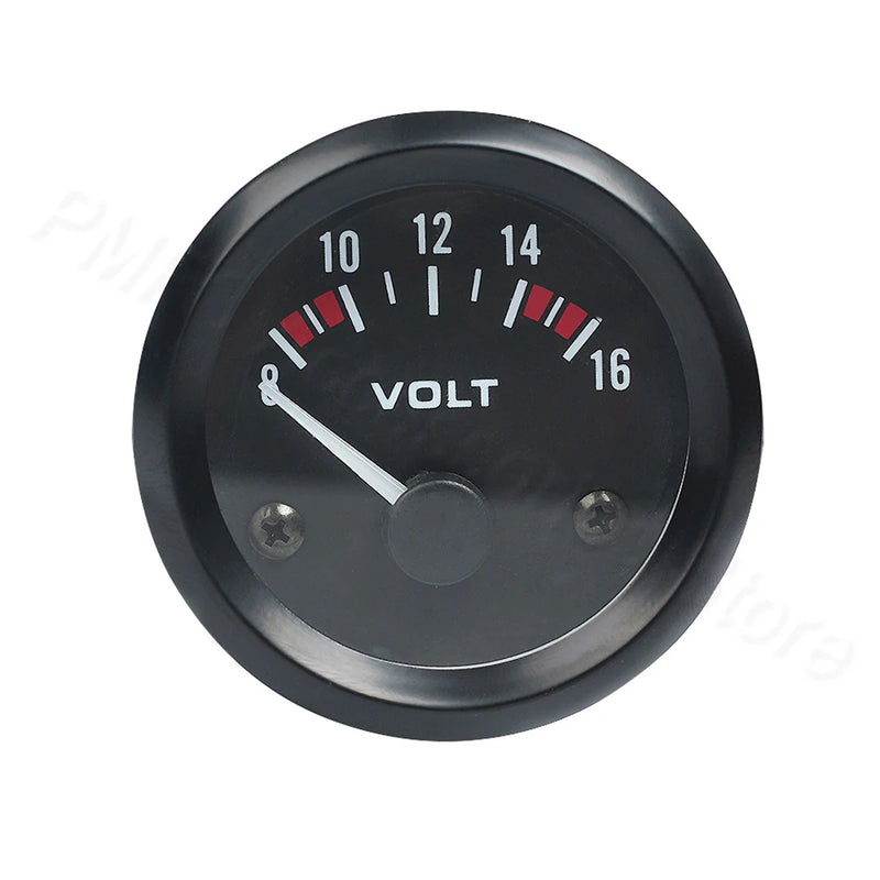 Jauge 52 mm 12V Température d'Eau d'Huile Pression Volts Ampèremètre