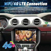 Autoradio Android Ford Mustang 2015-2021 Écran QLED Double Système CarPlay GPS DSP