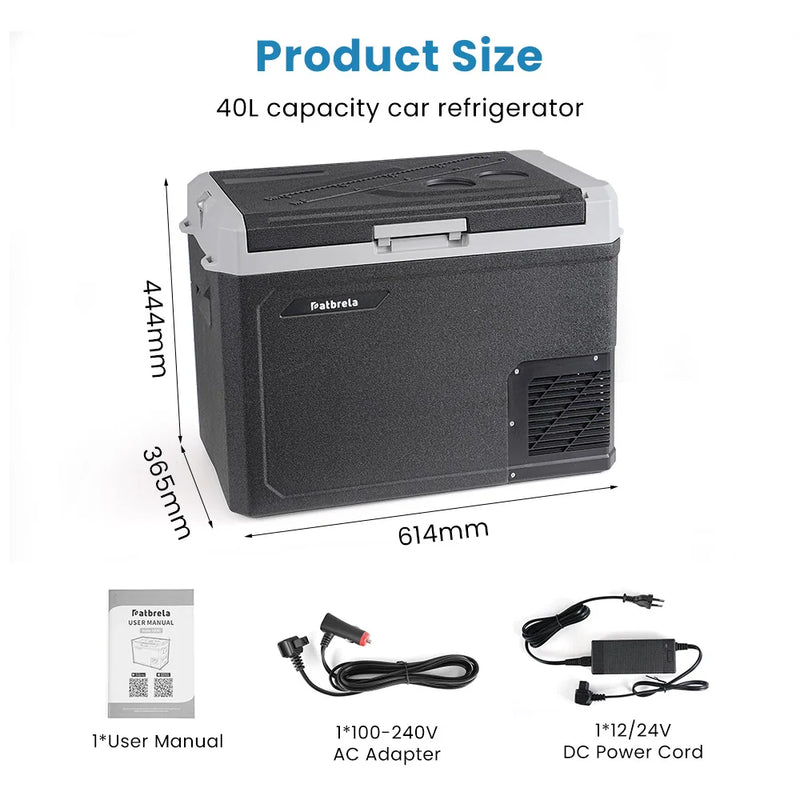 Réfrigérateur de Voiture Patbrela 20 L 40 L 45 L Compresseur 12/24 V avec Contrôle par Application