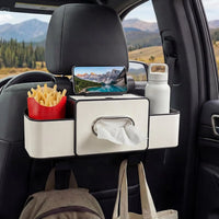4-in-1-Rücksitz-Organizer fürs Auto mit Taschentuchhalter, Becherhalter und Haken