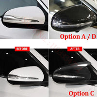 Coque de Rétroviseur Mercedes Classe C W205, E W213, S W222, GLC X253, GLA, GLB, EQA, EQB, EQC en Carbone Véritable, 8 Styles