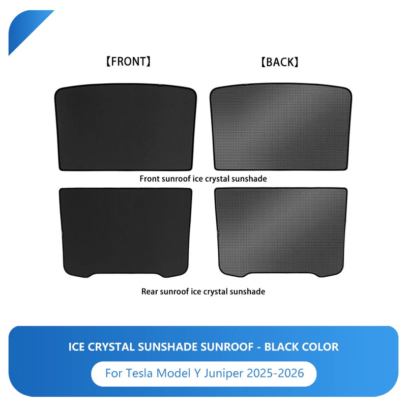 Pare-Soleil de Toit Tesla Model 3 Highland Model Y Juniper 2025-2026 Tissu Glacé à Boucles