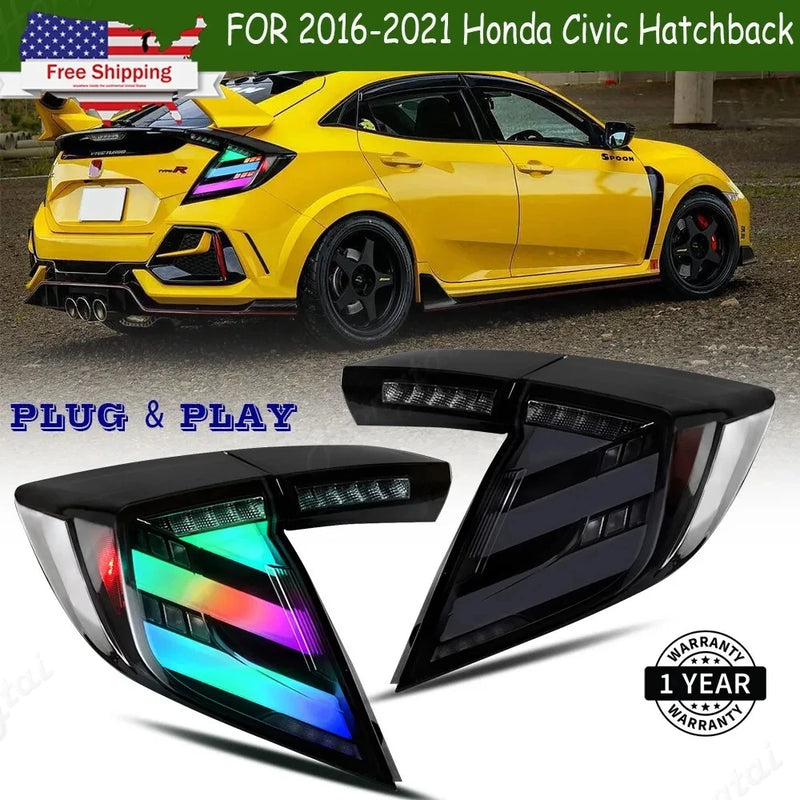 Feux Arrière LED Honda Civic Hatchback FK7 RGB