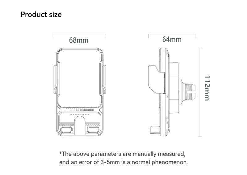 Support Téléphone BMW Série 3 E90 E92 E93 2005-2012 avec Chargeur Sans Fil Magnétique Compatible MagSafe