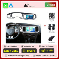 Autoradio Android Dodge Charger 2011-2014 Écran QLED 9 pouces CarPlay GPS Navigation