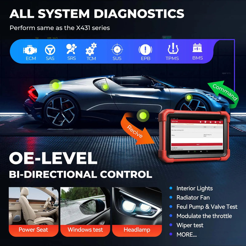 Valise Diagnostic LAUNCH X431 CRP919X BT Bluetooth OBD2