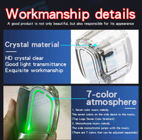 Pommeau de Vitesse Peugeot Cristal LED 7 Couleurs pour Boîte Automatique 206 207 307 308 3008 2008 RCZ