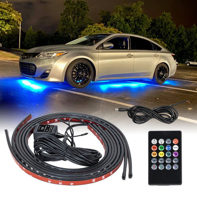Éclairage d'Ambiance LED Néon RGB Sous Châssis Voiture