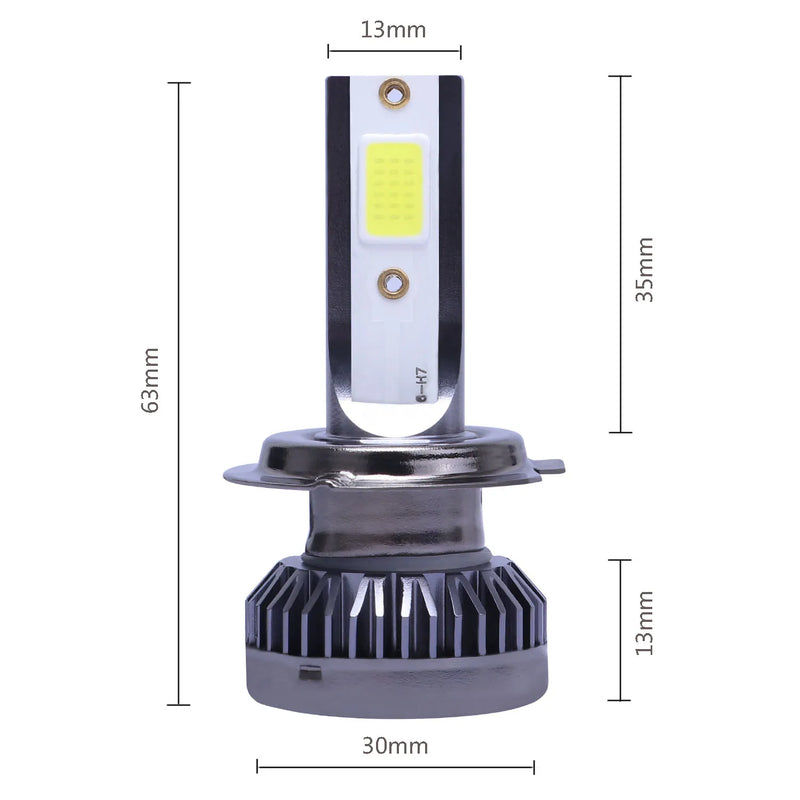 Ampoules LED Mini 80W H7 H11 6000K