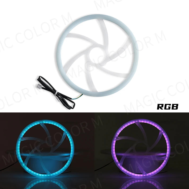 Bandes Acryliques Éclairage d'Ambiance RGB Voiture 110 cm