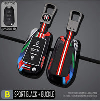 Coque de Protection Clé Peugeot 208 308 408 508 2008 3008 4008 5008 Citroën C3 C4 Cactus C6 C8 Look Sport Rouge ou Noir