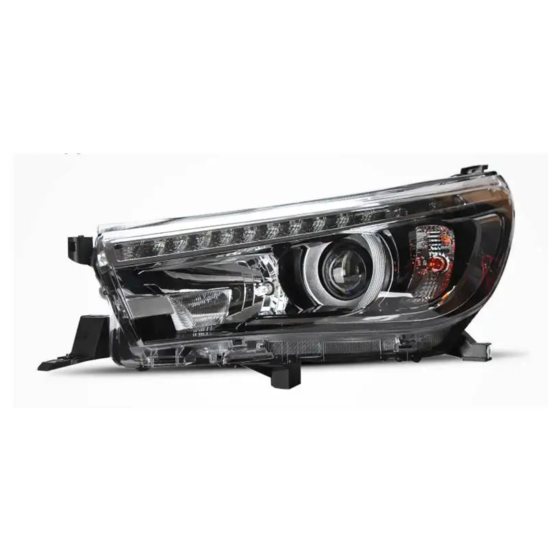 Phares LED Toyota Hilux Revo 2015-2020 Double Lentille Angel Eye Clignotant Dynamique