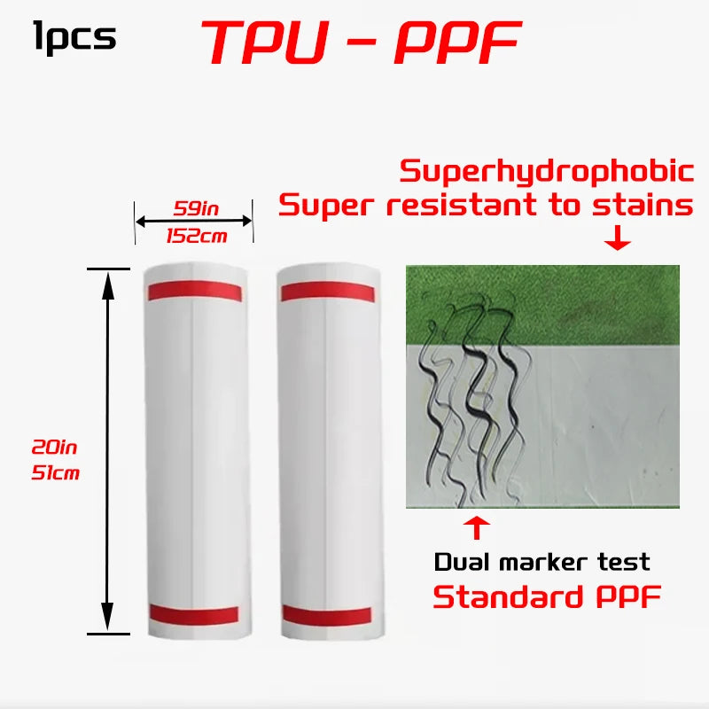 Film de Protection Carrosserie PPF Transparent TPU 8,1 mil