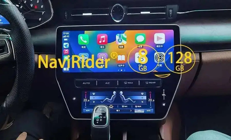 Autoradio Android 13 Maserati Quattroporte 2013-2020 Écran 12,3 Pouces CarPlay GPS 4G