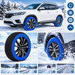 Chaussette à Neige Textile Bleue à l'Unité pour Voiture et SUV