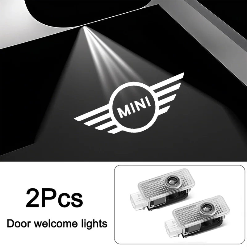 Projecteur de Portière LED HD Logo MINI Cooper JCW — vue de face