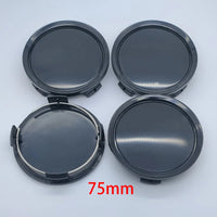 Cache-Moyeux Universels 75mm ABS Noir ou Argent