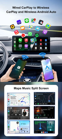 Boîtier CarPlay CarlinKit CP2A Pro Sans Fil Android Auto Wi-Fi 5 GHz