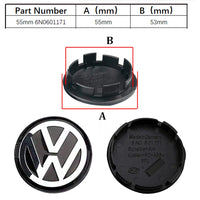 Cache-Moyeux Volkswagen VW Golf Polo Passat 55mm 76mm — exemple de montage