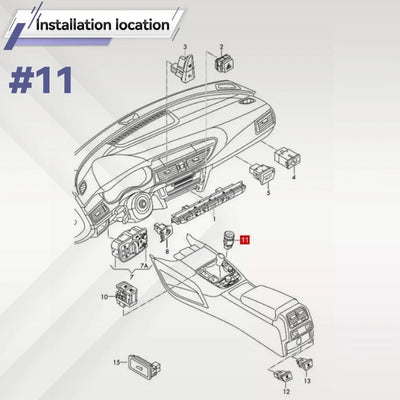 Bouton de Démarrage Sans Clé Audi A6 C7 A7 RS7