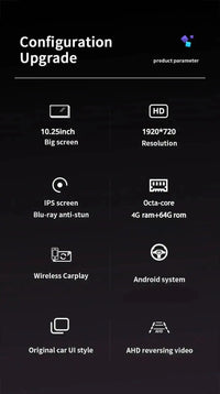 Autoradio Android Maserati Ghibli 2014-2020 Écran QLED 10 pouces CarPlay 4G Version Best GPS