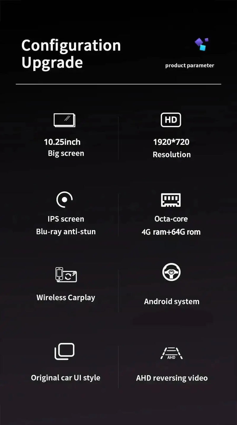 Autoradio Android Maserati Ghibli 2014-2020 Écran QLED 10 pouces CarPlay 4G Version Best GPS
