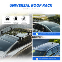 Universal Aluminum Roof Bars 137 cm with Lock