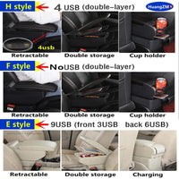 Accoudoir Central Citroën C3 C4 Coulissant 4 ou 9 USB Double Rangement