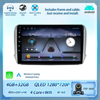 Autoradio CarPlay Peugeot 208 2008 2012-2018 Android Écran Tactile
