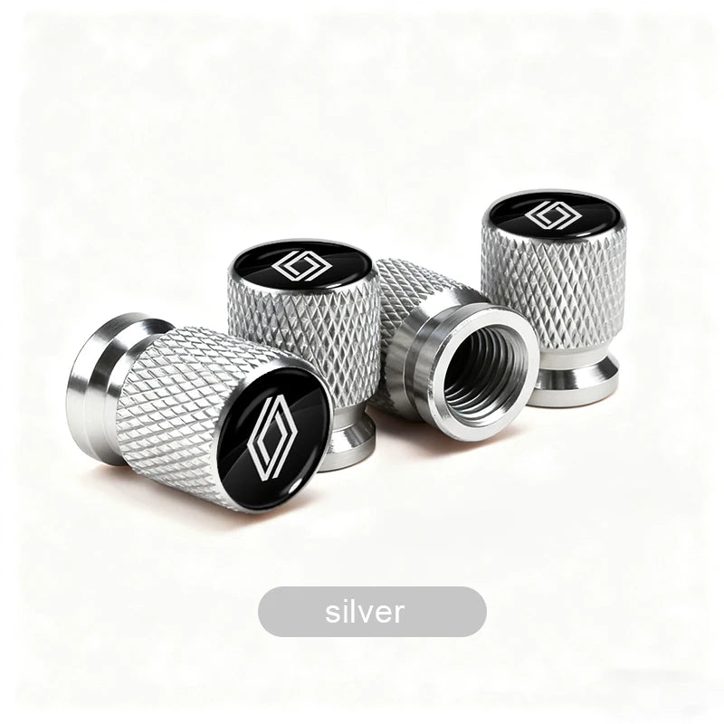 Bouchons de Valve Renault Clio Megane Duster Aluminium — vue de face