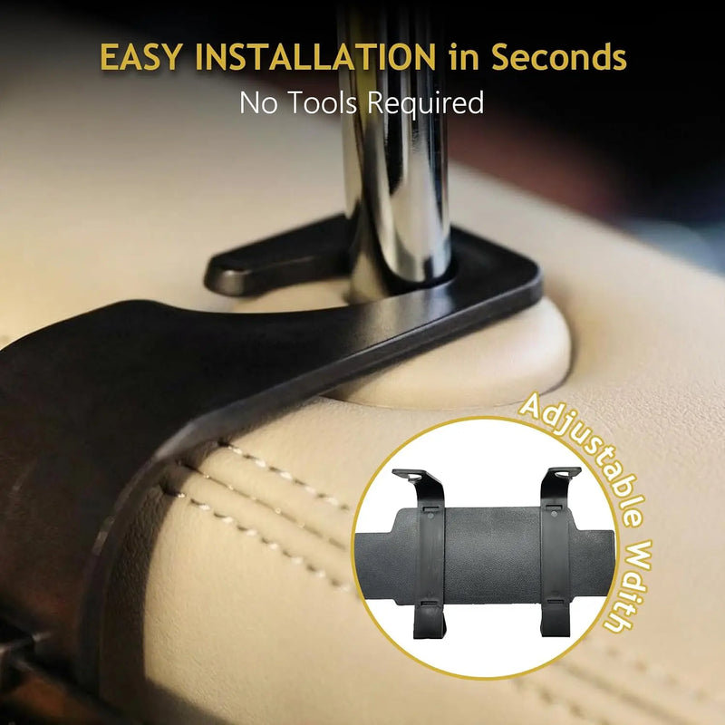4-in-1-Rücksitz-Organizer fürs Auto mit Taschentuchhalter, Becherhalter und Haken