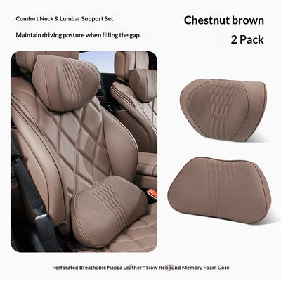 Coussin de Nuque et Soutien Lombaire Voiture Universel