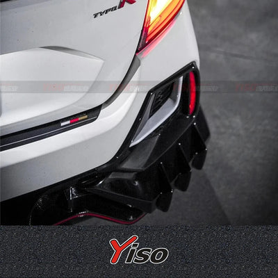 Diffuseur Arrière Carbone Honda Civic Type R FK8 2017-2019