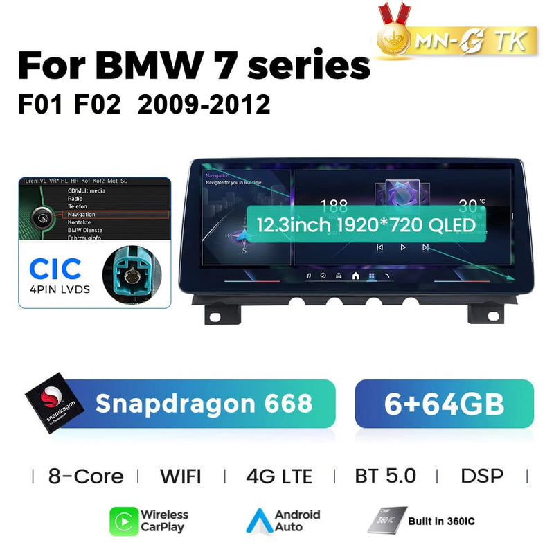 Autoradio Android BMW Série 7 F01 F02