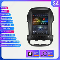 Autoradio Android Ford Ranger 2012-2015 Écran Vertical 9,7 Pouces CarPlay Sans Fil GPS DSP
