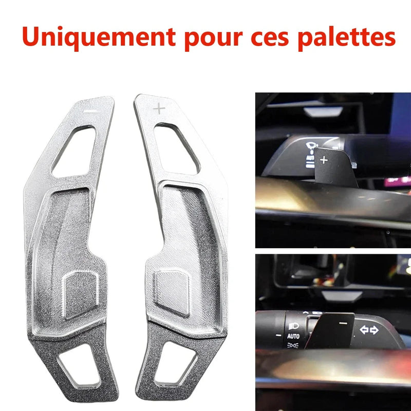 Palettes au Volant Renault Austral Espace Mégane E-Tech Rafale Aluminium Larges